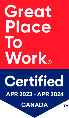great place to work badge from 2023